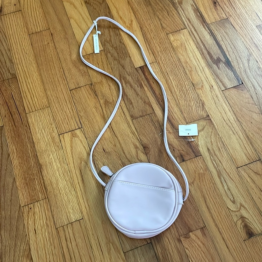 Urban outfitters light pink vegan leather circle purse